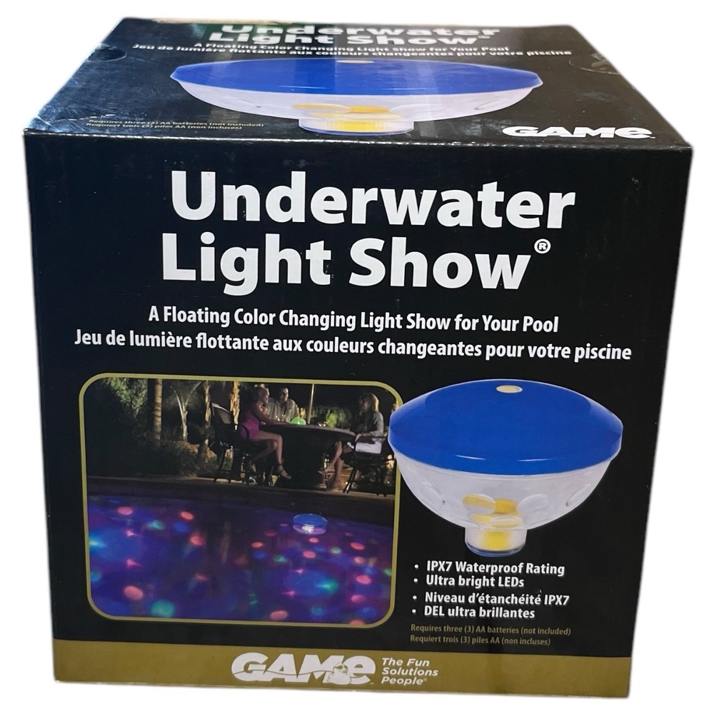GAME  Pool Underwater Light Show 7 Color Floating Changing Light‎ NEW IN BOX